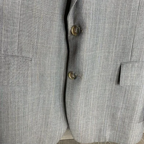 Botany 500 Joslins Mens 2 piece Suit Rose Grey w/Pinstripes See Desc for Measure - Picture 4 of 16